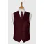 L.A. Smith Suede-Look Waistcoat Wine WW1869/1